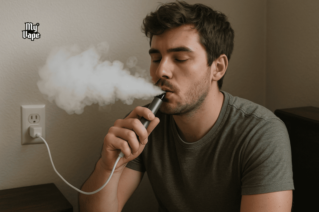 myvape.com.ua - Можно ли парить вейп, когда он на зарядке?